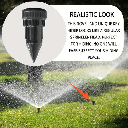 A Sprinkler Key Hiding Device, Realistic Key Hiding Box, Waterproof Key Safe for Outdoor Gardens And Lawns, Easily Insertable Underground in Garden Grass, Resistant to Water And Corrosion by Anti Spier
