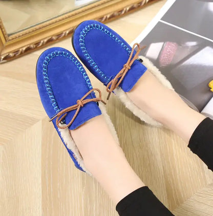 Winter Casual Plush Flat Shoes by Anti Spier