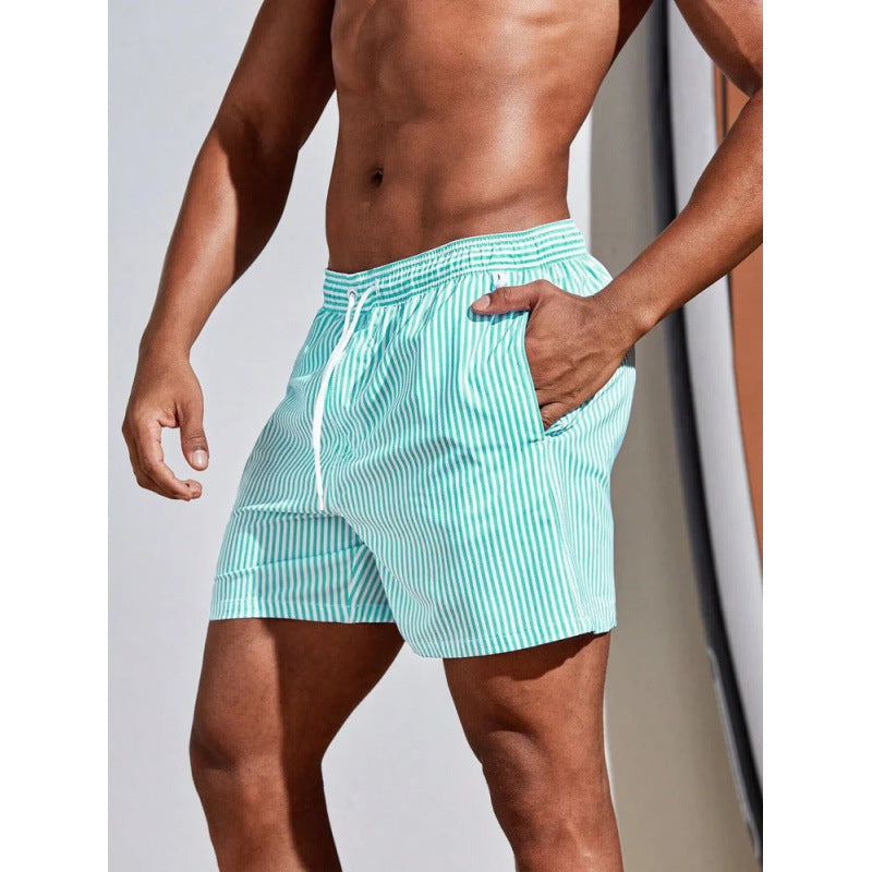 Beach pants men's large size quick dry loose thin men's shorts sports casual flower pants by Hypersku
