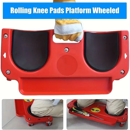 1pc Heavy-Duty Rolling Knee Pad Platform with Wheels - Cushioned Support for Carpenters, Flooring Contractors & Auto Repair Mechanics, Kneeling Aid by Anti Spier