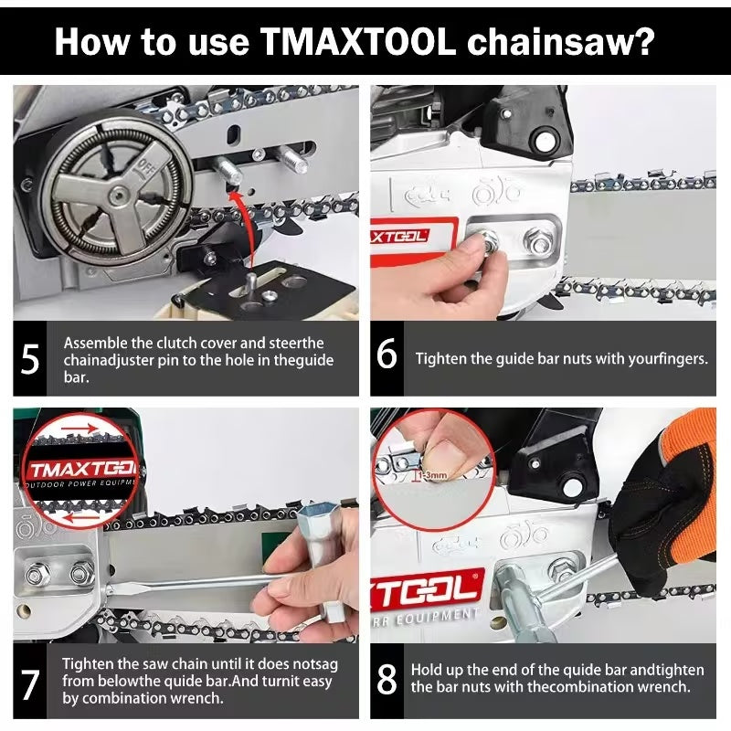 Powerful 20 Inch Gas Chainsaw by Anti Spier