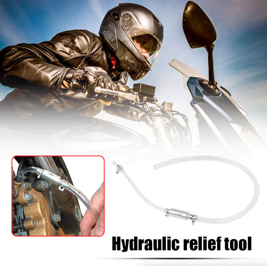 Car Motorcycle Clutch Brake Bleeder Hose One Way Valve Tube Bleeding Tool Set US by Anti Spier