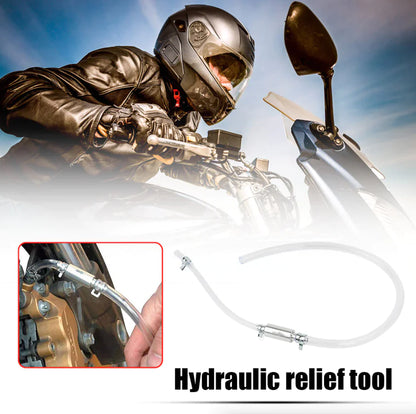 Car Motorcycle Clutch Brake Bleeder Hose One Way Valve Tube Bleeding Tool Set US by Anti Spier