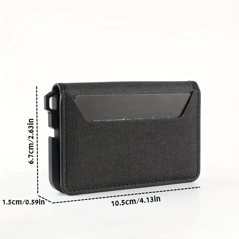 Men's Slim Metal Leather Wallet by Anti Spier