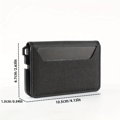 Men's Slim Metal Leather Wallet by Anti Spier