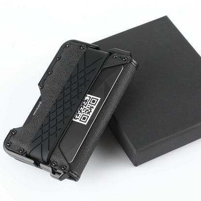 Men's Slim Metal Leather Wallet by Anti Spier