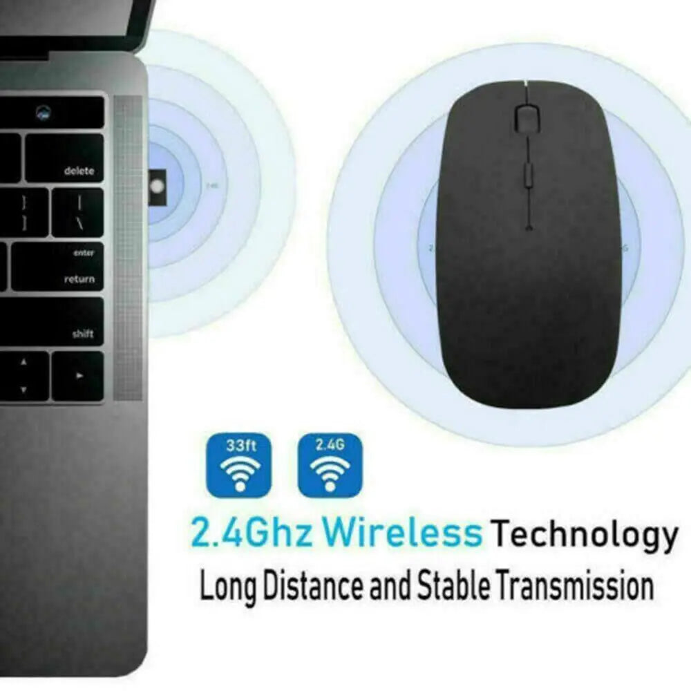 2.4GHz USB Wireless Optical Mouse Mice For Apple Mac Macbook Pro Air PC by Anti Spier