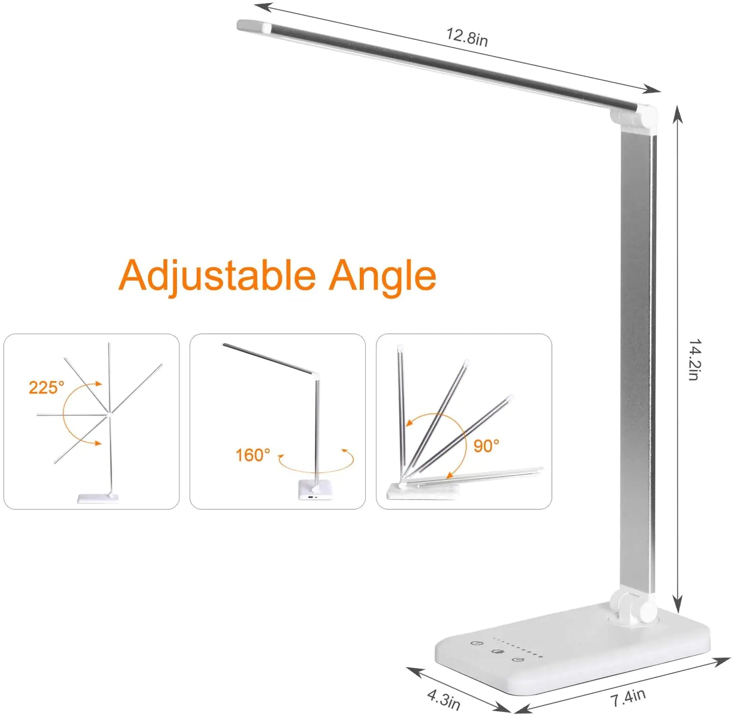 5 Lighting Mode LED Desk Lamp + Wireless Phone Charger by Anti Spier