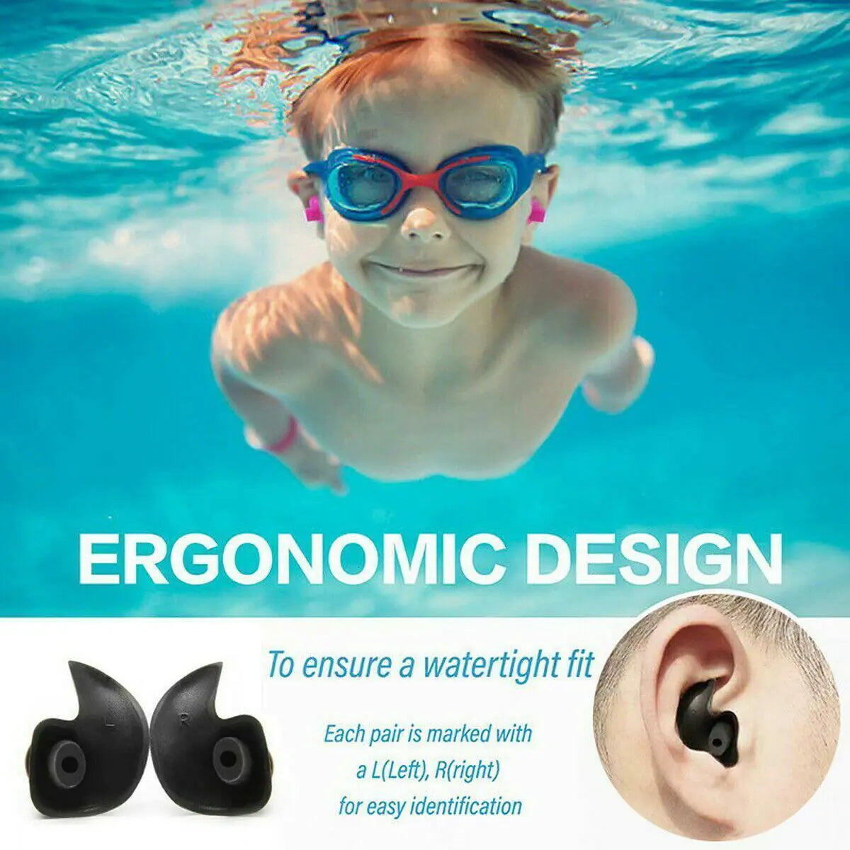 5/10 Pairs Soft Silicone Ear Plugs For Swimming Sleeping Anti Snore Reusable USA by Anti Spier