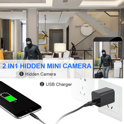 Mini Hidden Camera Home Security Nanny Cam Full HD 1080P DVR Night Vision No Audio by Anti Spier