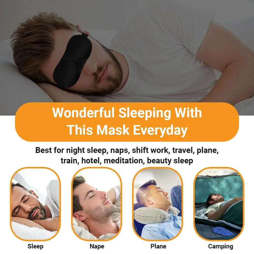 2 Pack Travel 3D Eye Mask by Anti Spier