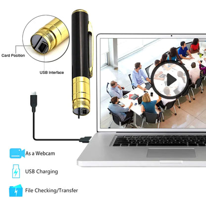 Pen Camera Cam Mini Hidden Pocket Audio Video Recorder DVR Security 1080P HD USA by Anti Spier