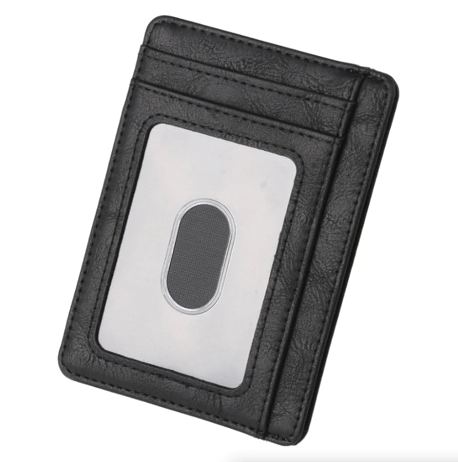 Leather Slim Wallet Credit Card Holder RFID Blocking Pocket ID Money USA by Anti Spier