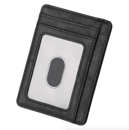 Leather Slim Wallet Credit Card Holder RFID Blocking Pocket ID Money USA by Anti Spier