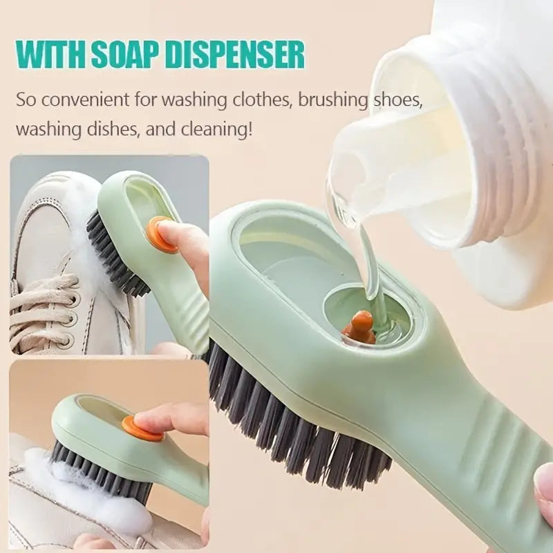 Multi-Function Shoe Brush with Soft Hair for Home Use by Anti Spier