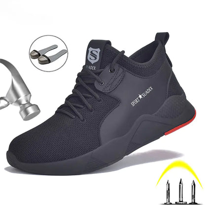 Men Work Safety Shoes Steel Toe Cap by Anti Spier