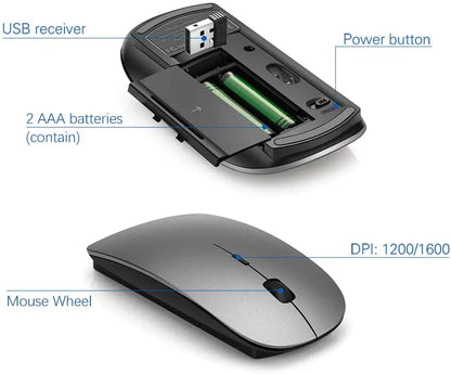 Wireless Keyboard And Ergonomic Mouse Set by Anti Spier