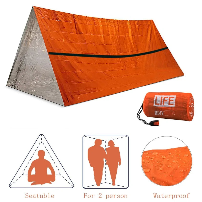 Survival Tube Emergency Tent With Whistle by Anti Spier