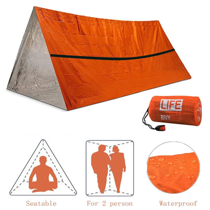 Survival Tube Emergency Tent With Whistle by Anti Spier