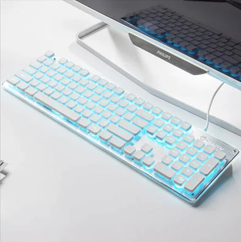 USB Wired Luminous Gaming Keyboard – Ideal for Home & Office Use by Anti Spier