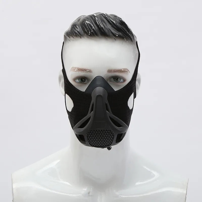 Black Exercise Resistance Mask Anaerobic Adjustable by Anti Spier