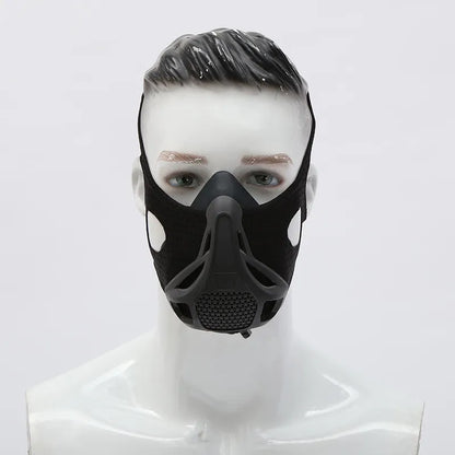 Black Exercise Resistance Mask Anaerobic Adjustable by Anti Spier