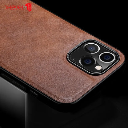 Leather iPhone Case by Anti Spier
