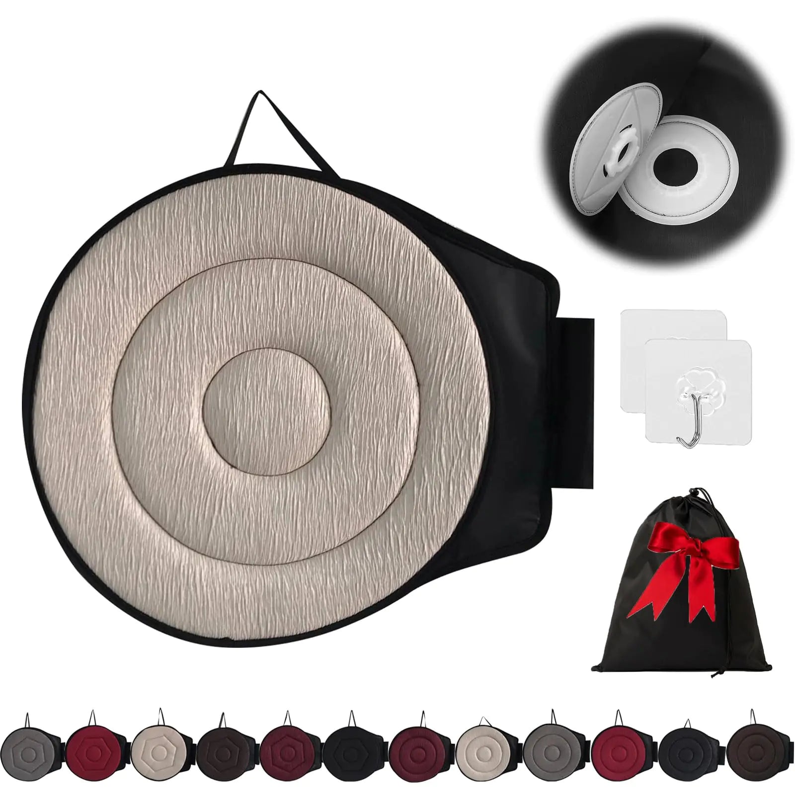 360 Rotating Seat Cushion for Car Beneficial 360 Rotating Seat Cushion Elderly for Car 360 Car Seat Swivel Swivel Seat Cushion for Car for Elderly for Those with Limited Mobility (Beige-A) by Anti Spier