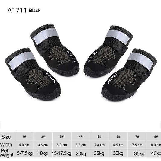 Waterproof Reflective Dog Boots by Anti Spier