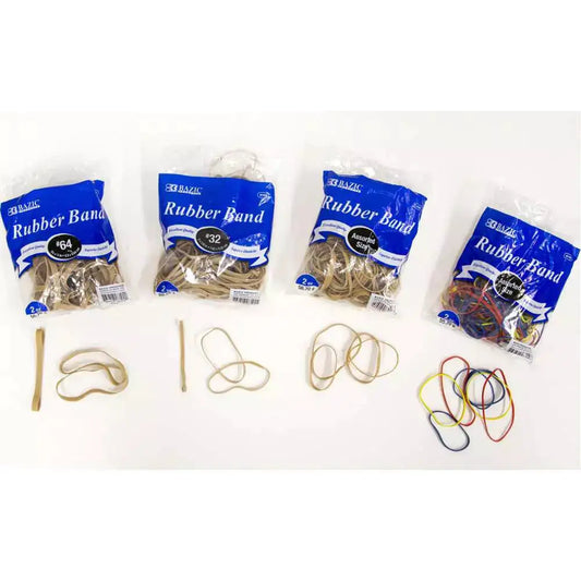 2 Oz./ 56.70 g Assorted Sizes and Colors Rubber Bands by Anti Spier