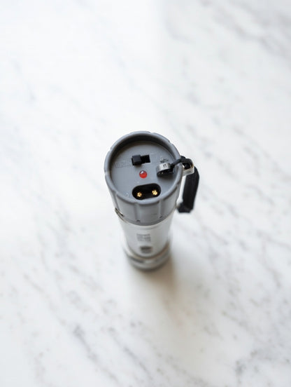Silver Safety Flashlight Stun Shock Rechargeable Super Bright LED with Holster by Anti Spier