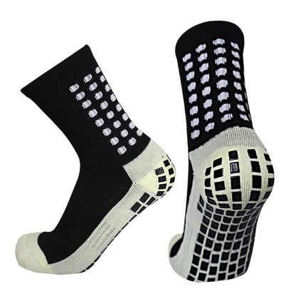 3 Pair Sport Socks Anti Slip W/ Grip Soccer Men Football Basketball Sock Premium by Anti Spier