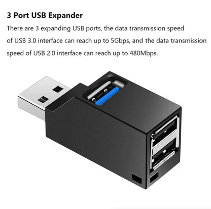 2 Pcs 3 Port USB 3.0 Hub Portable High Speed Splitter Box For PC Notebook Laptop by Anti Spier