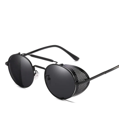 Windshield Round Retro Colored Reflective Sunglasses by Anti Spier
