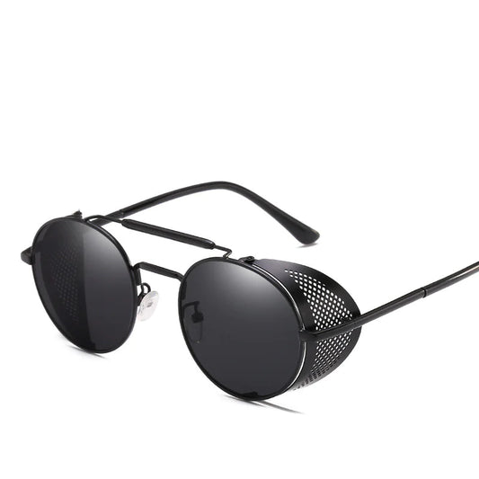 Windshield Round Retro Colored Reflective Sunglasses by Anti Spier