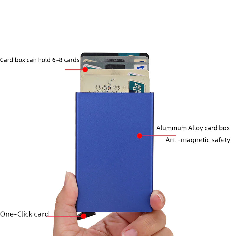Anti-Magnetic Aluminum RFID Card Holder Wallet by Anti Spier