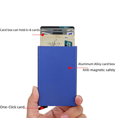 Anti-Magnetic Aluminum RFID Card Holder Wallet by Anti Spier