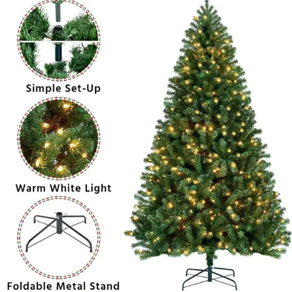 Christmas Tree with Warm Lights by Anti Spier