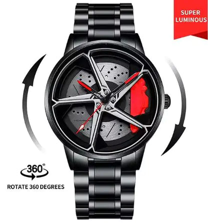 Men's Sports Car Wheel Watch by Anti Spier