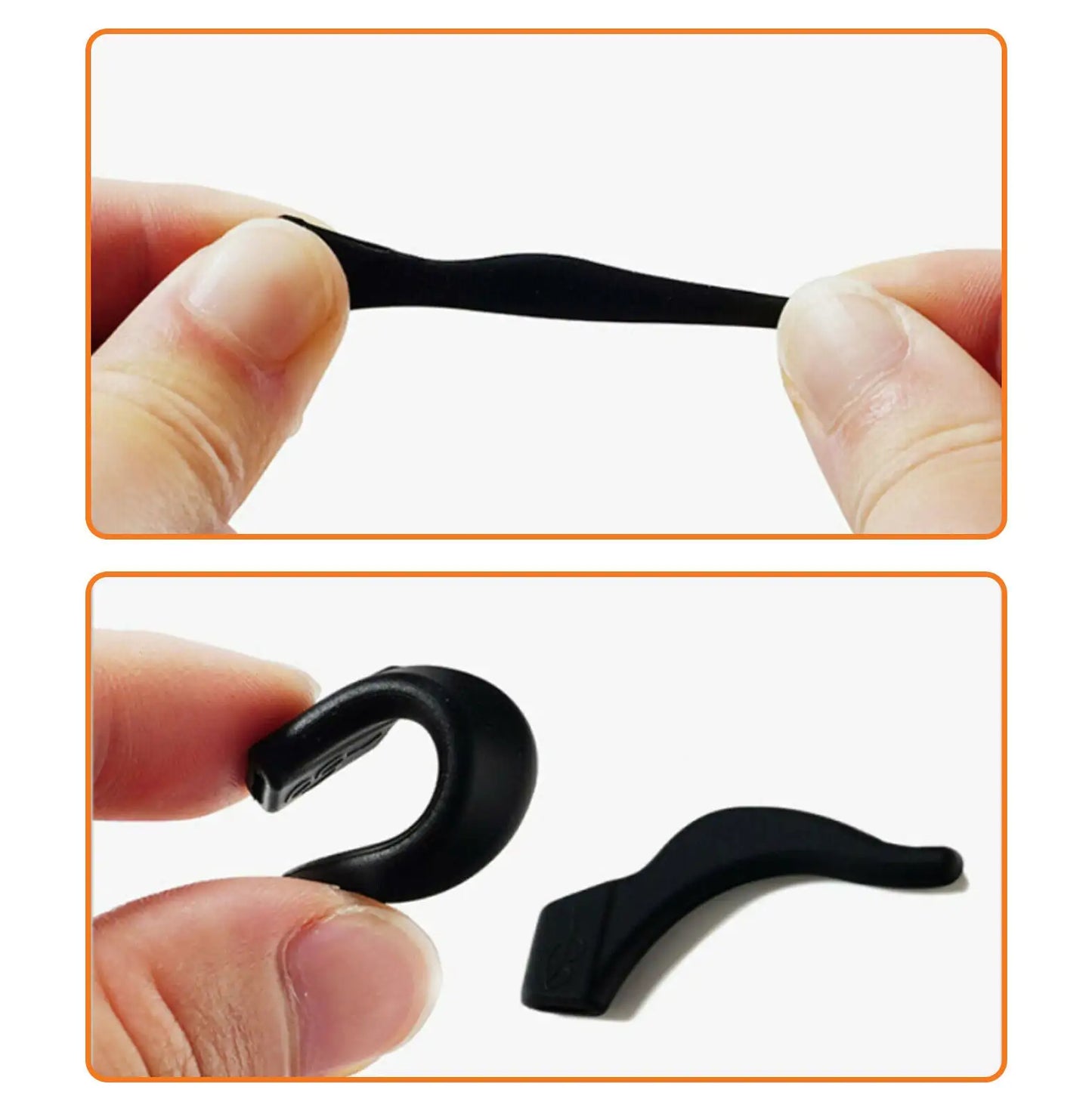 4 Pair Anti Slip Glasses Ear Hooks Tip by Anti Spier
