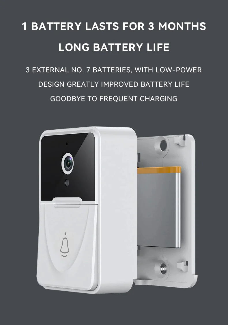 Wireless Security WiFi Smart Doorbell Intercom Video Camera Bell Chime Door Ring by Anti Spier
