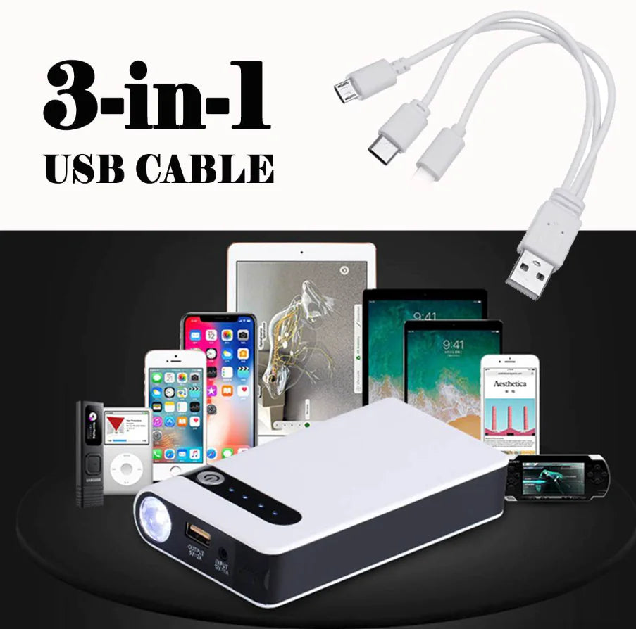20000mAh Car Jump Starter Booster Jumper Box Power Bank Battery Charger Portable by Anti Spier