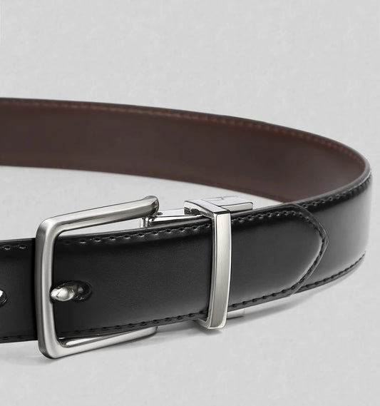 BULLIANT Men's Belt,Reversible Belt 1.25" For Gift Mens Casual Golf Dress pants shirts,One Reverse For 2 Sides Black/Antique Coffee1033 34"-36"Waist Adjustable by Anti Spier