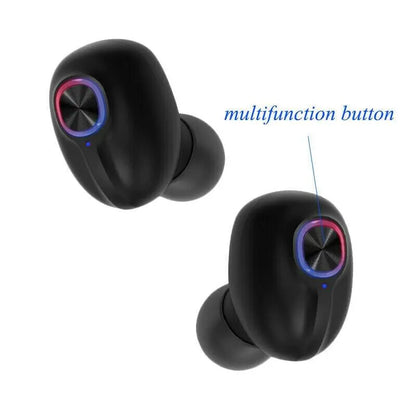 TWS Bluetooth Earbuds Waterproof Bluetooth 5.1 Headset Noise Cancelling Wireless by Anti Spier