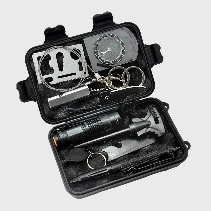 Survival Tool Set for Outdoor Emergency and Travel by Anti Spier
