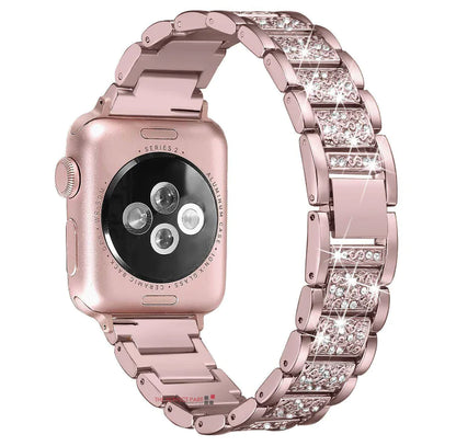 Crystal Bling Band Case iWatch Strap For Apple Watch Ultra Series 8 7 SE 6 5 4 3 by Anti Spier