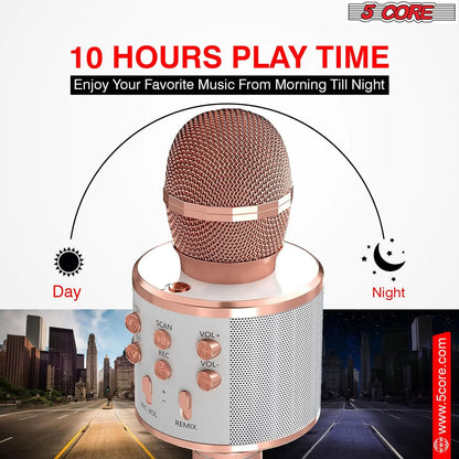 5Core Wireless Karaoke Microphone Bluetooth Mic Portable Handheld Microfonos Inalambricos by Anti Spier