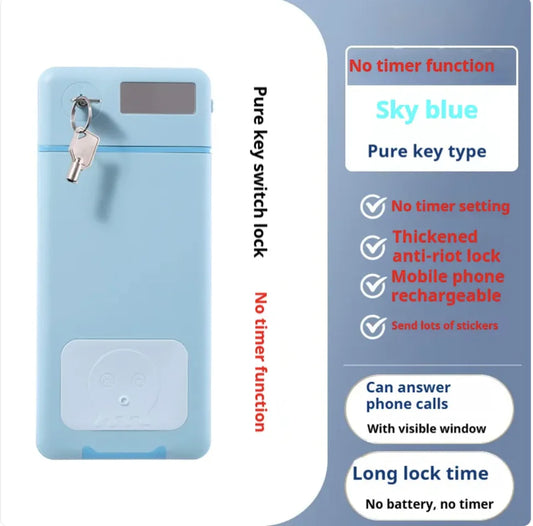 Enhanced Mobile Phone Lock Box with Timer – Self-Discipline Tool for Focus and Internet Control by Anti Spier