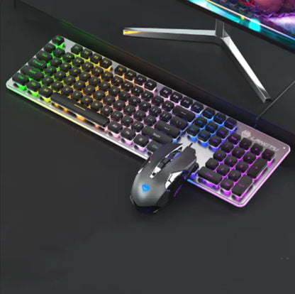 USB Wired Luminous Gaming Keyboard – Ideal for Home & Office Use by Anti Spier