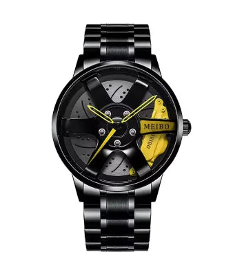 New Fashion Casual Car Wheel Hub Caliper Design Watches Men by Anti Spier
